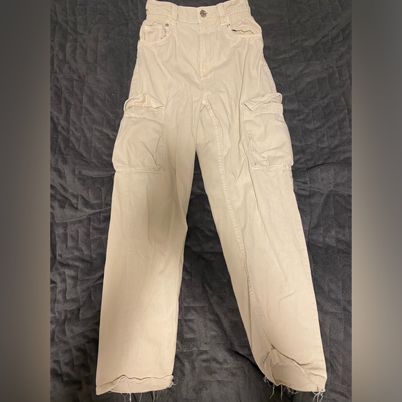 Tan Cargo Pants - Picture 1 of 4